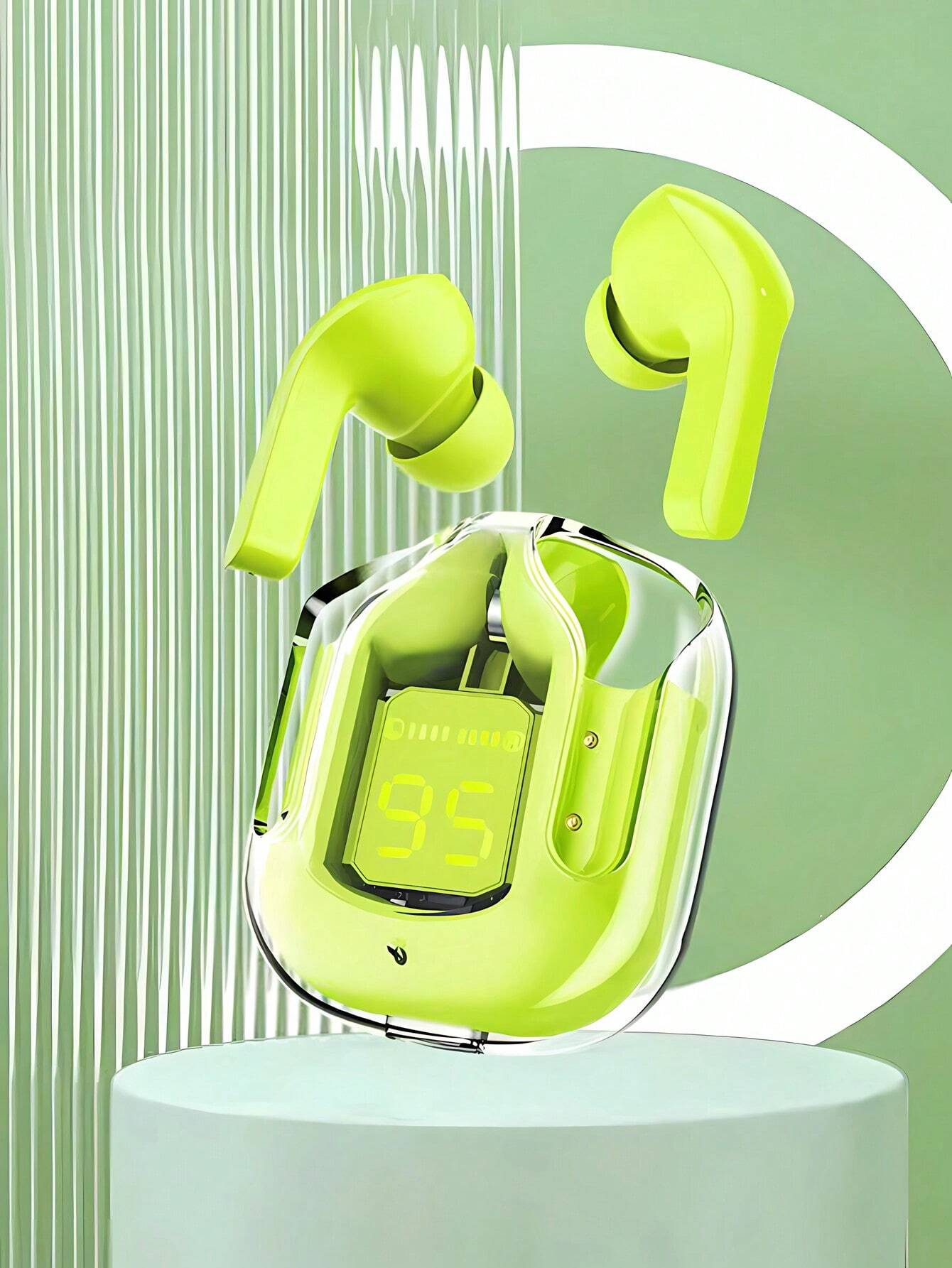 Air31 Wireless Earbuds Transparent With Deep Bass &amp;