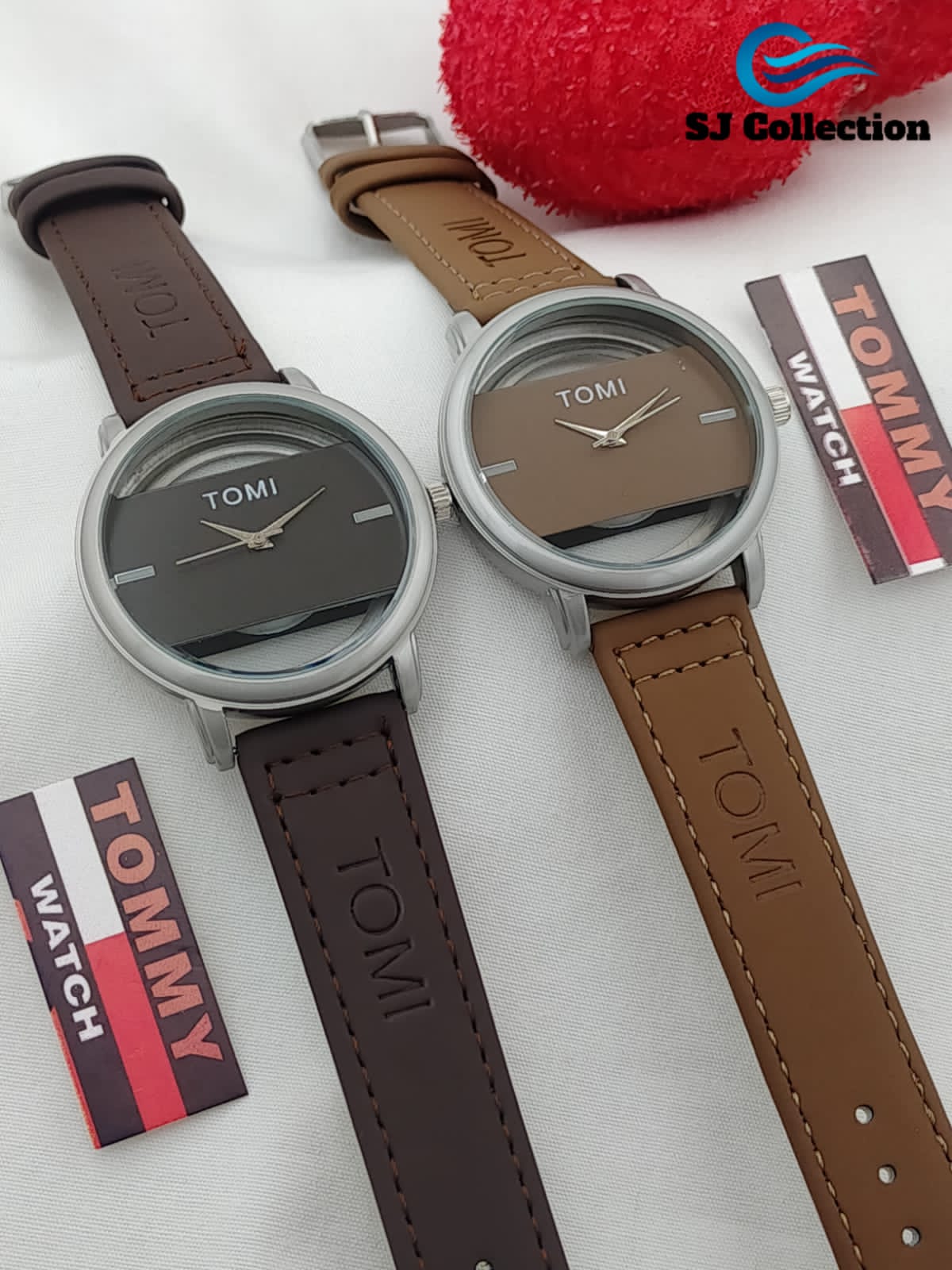 Tomi Watch Leather Strap With Normal Box