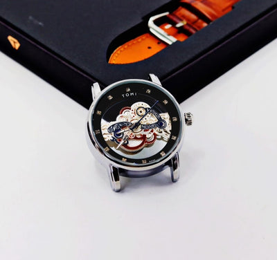 TOMI Face Gear Dual Strap Luxury Business Watch