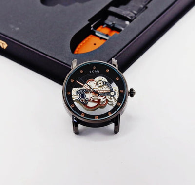 TOMI Face Gear Dual Strap Luxury Business Watch