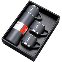 3 in 1 Vacuum Insulated Thermal Flask Set With Cup Set 500ML